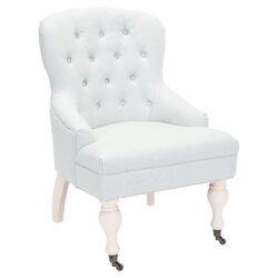 Madeline Wing Chair in Robin's Egg