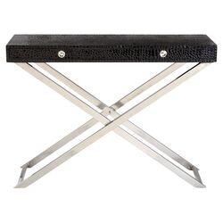 Metal Console Table in Black