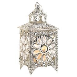 Glamorous Table Lantern in Silver