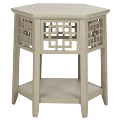 Zelda Nightstand in Pearl Taupe Zelda Nightstand in Pearl Taupe