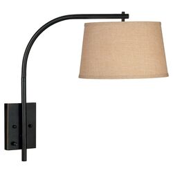 Bali Swing Arm Wall Lamp in Oil Rubbed Bronze