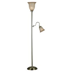 Houston Floor Lamp in Vintage Brass