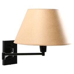 Sydney Swing Arm Wall Lamp in Matte Black