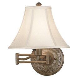 Bermuda Swing Arm Wall Lamp in Nutmeg