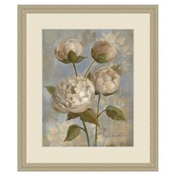 Soft Blue Peony Wall Art