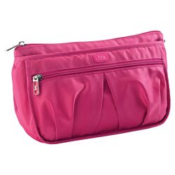 Parasail Ripple Cosmetic Case in Rose Pink