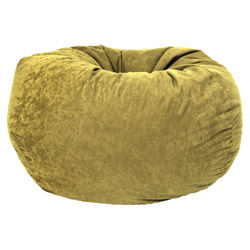 Classic Comfort Suede Bean Bag in Sand Dune
