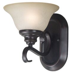 Dominique 1 Light Wall Sconce in Oil Rubbed Bronze