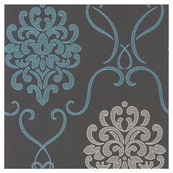 Moroccan Trellis Wallpaper in Blue