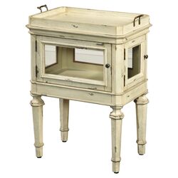 Tray Top End Table in Ivory