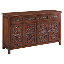 Scroll Cabinet in Warm Evermay Brown