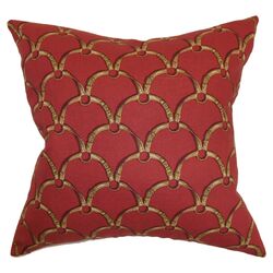 Baler Cotton Pillow in Red