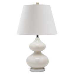 Eva Double Gourd Table Lamp in White (Set of 2)
