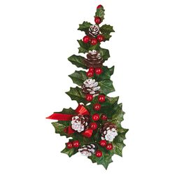 Holly Berry Snow Tipped Candle Climber (Set of 6)