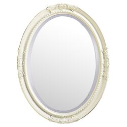 Queen Ann Wall Mirror in Antique White