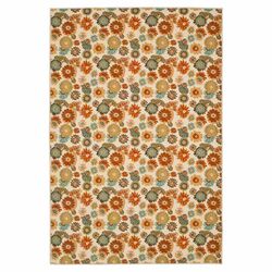 Metropolis Floral Beige Rug