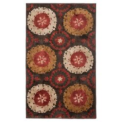 Kashmir Brown & Red Rug