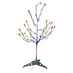 Pre-Lit Colored LED Artificial Tree