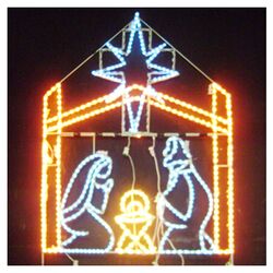 Pre-Lit LED Nativity Scene