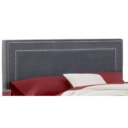 Amber Upholstered Headboard in Pewter