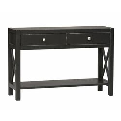 Anna Console Table in Antique Black