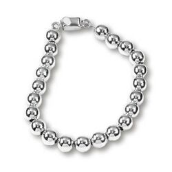 Bead Bracelet in Sterling Silver