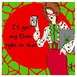 My Elves Canvas Art in Red & Green