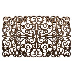 Scroll Doormat in Bronze