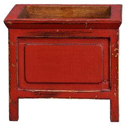 Classic Square Planter in Red