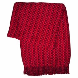Spice Viscose Throw in Red