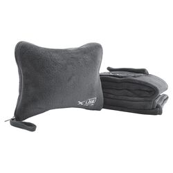 Nap Sac 2 Piece Blanket & Pillow Set in Fog Grey