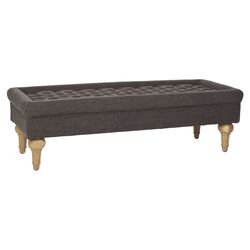Thadius Cocktail Ottoman in Charcoal