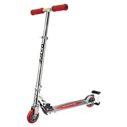 Spark Scooter in Chrome with Red Wheels
