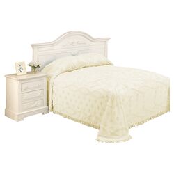 Chenille Bedspread in Ivory