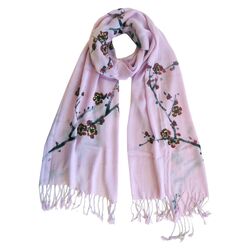 Endless Love Hand Painted Scarf in Pink