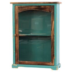 Wooden Cabinet in Teal Blue