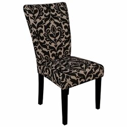Varia Parsons Chair in Beige & Black (Set of 2)