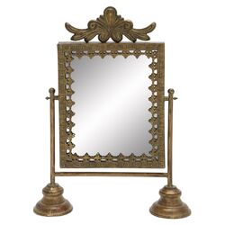 Unique Metal Mirror in Muted Gold