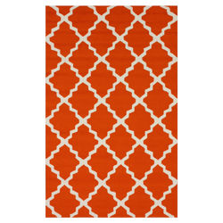 Homestead Orange Lannah Trellis Rug Homestead Orange Lannah Trellis Rug