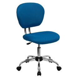 Mid Back Task Chair in Turquoise Mesh
