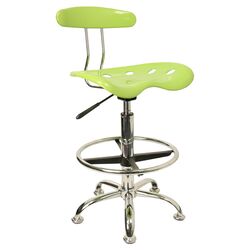 Low Back Drafting Stool in Apple Green