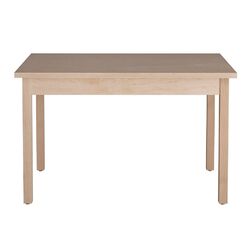 Hudson Unfinished Maple Dining Table