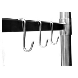 EcoStorage Table Sidebar and Hooks in Stainless Steel