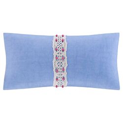 Laila Oblong Decorative Pillow in Blue