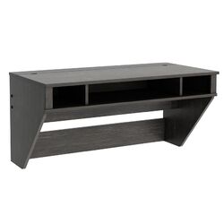 Designer Floating Desk in Washed Ebony