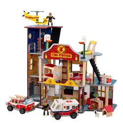 Deluxe Fire Rescue Set in Red & Blue