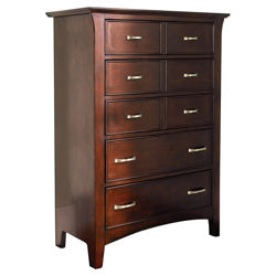 Bridgeport 8 Drawer Chest in Dark Merlot