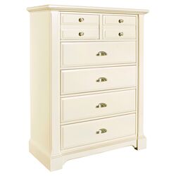 Winter Park 6 Drawer Chest in White