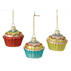 Diamond Assorted Shape Candy Cane Drop Ornament (Set of 4)