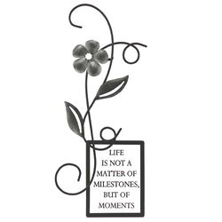 Life is Not a Matter Wall Decor in Pewter